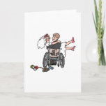 Just Married (Groom Wheelchair) Announcement<br><div class="desc">Just Married (Groom Wheelchair)</div>