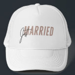 Just Married Hat | Newlywed Hat - Dark Pink<br><div class="desc">// Need help customising your design? Got other ideas? Feel free to contact me at: zoe@gorjodesigns.com</div>