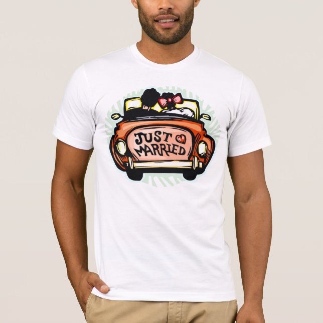 JUST MARRIED HEART T-SHIRT (Front)
