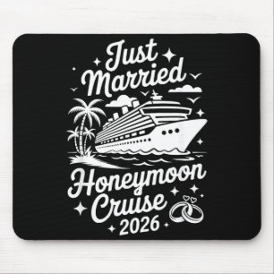 Just Married Honeymoon Cruise 2026 Mouse Mat