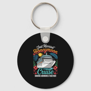 Just Married Honeymoon Matching Cruise Ship Vacati Key Ring