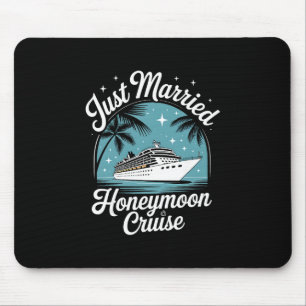Just Married Honeymoon Matching Cruise Ship Vacati Mouse Mat