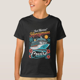 Just Married Honeymoon Matching Cruise Ship Vacati T-Shirt