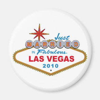 Just Married In Fabulous Las Vegas 2010 Magnet
