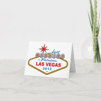 Just Married In Fabulous Las Vegas 2012 Vegas Sign Announcement
