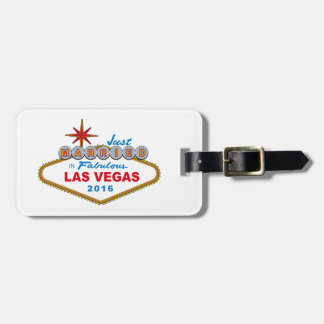 Just Married In Fabulous Las Vegas 2016 (Sign) Luggage Tag