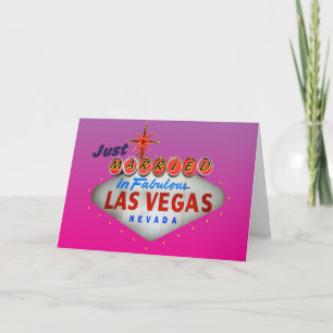 Just Married in Las Vegas Wedding Invitations