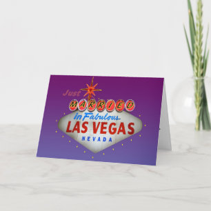 Just Married in Las Vegas Wedding Invitations