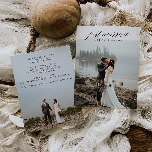 Just Married Invite Eloped Announcement (Creator Uploaded)