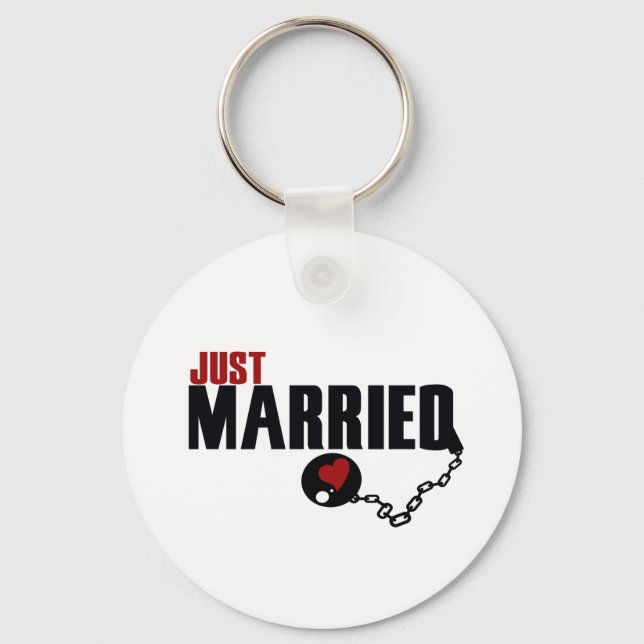 Just Married Key Ring (Front)