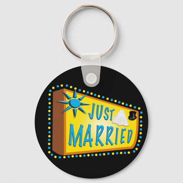 Just Married Key Ring (Front)