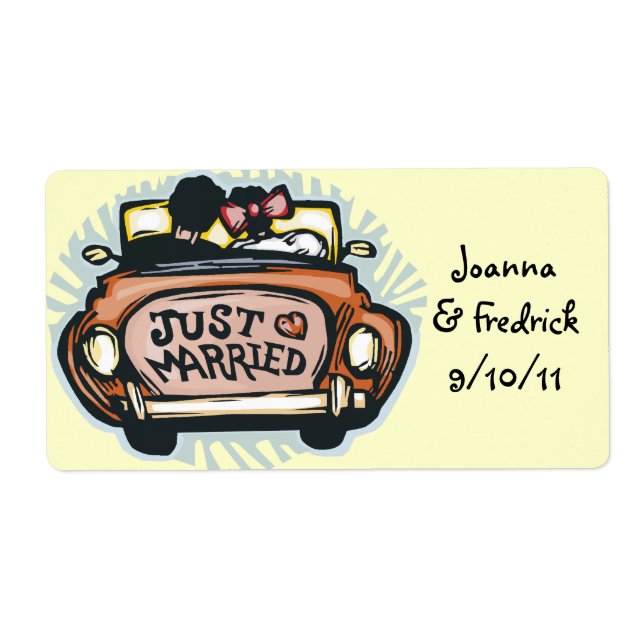 Just Married Labels (Front)