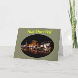 Just Married Las Vegas Strip Cards