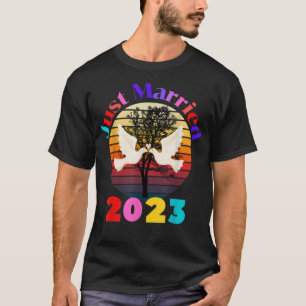 Just Married Lover Couples Women & Men Bride Groom T-Shirt