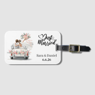 Just Married  Luggage Tag
