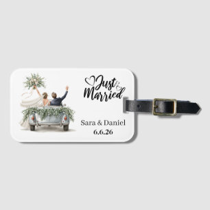 Just Married  Luggage Tag