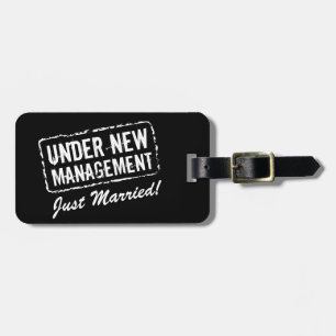 Just married luggage tag Under new management