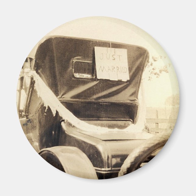 "Just Married" Magnet (Front)