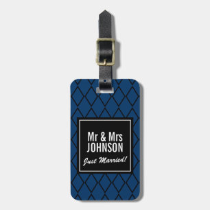 Just married Mr and Mrs travel luggage tags