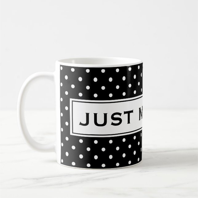 Just married mug | Customisable colours (Left)