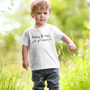 Just Married Mummy Daddy  Toddler T-Shirt