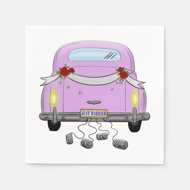 Just Married Napkin (Front)