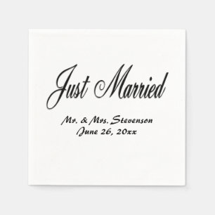 Just Married Napkin