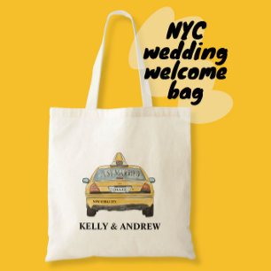 Just married New york city wedding Tote Bag 