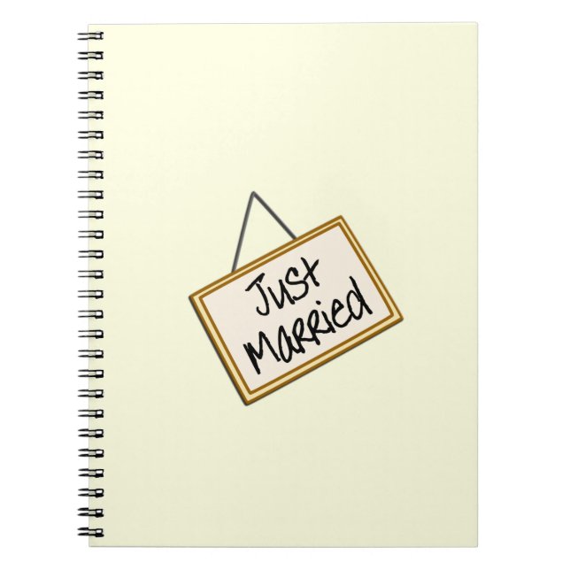 Just Married Notebook (Front)