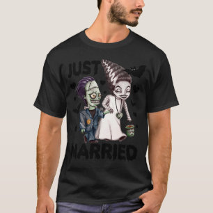 Just Married Our First Halloween as Mr and Mrs Cou T-Shirt