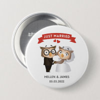 Just Married Owl Wedding 