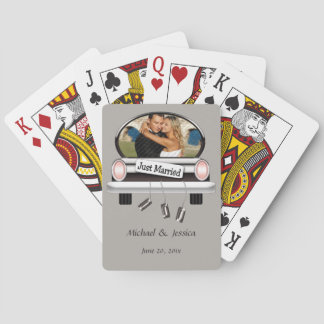 Just Married Personalised Bicycle® Playing Cards