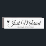 Just Married Personalised Newlywed Wedding Car Mag Car Magnet<br><div class="desc">Just Married Personalised Newlywed Wedding Car Magnet</div>