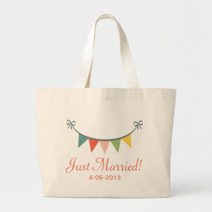 Just Married Personalised Tote Bag