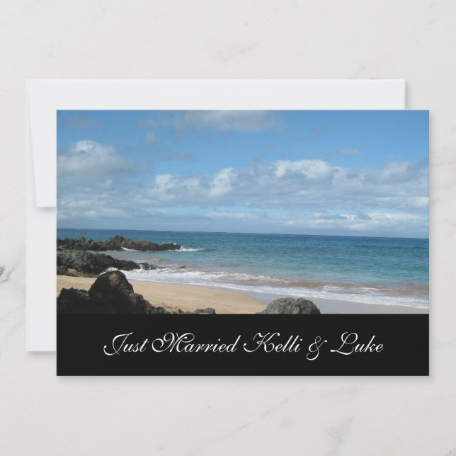 Just Married Photo Card (Front)