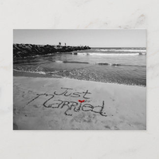 Just Married post card