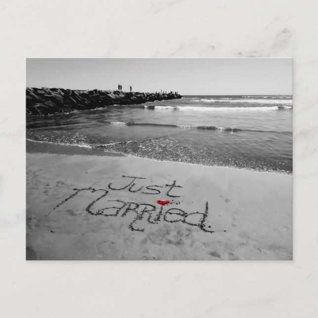 Just Married post card (Front)