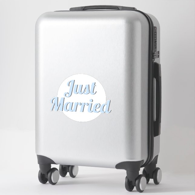 Just Married Retro Chic Stylish Cut-Out Shaped (Suitcase)