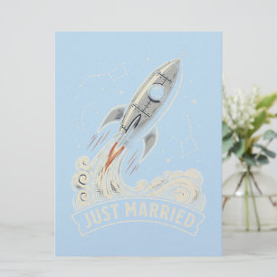 Just Married Rocket Announcement
