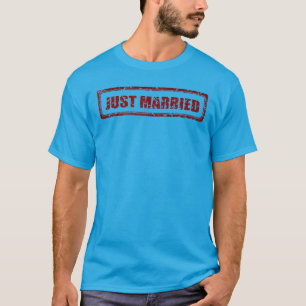 JUST MARRIED Special Customisable Couples T-Shirt