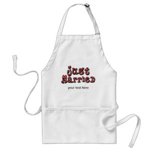 Just Married Standard Apron