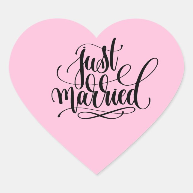 Just Married Sticker (Front)