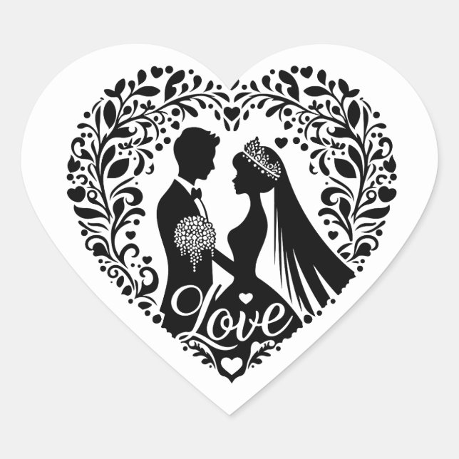 Just Married Sticker (Front)