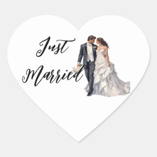 Just Married Sticker