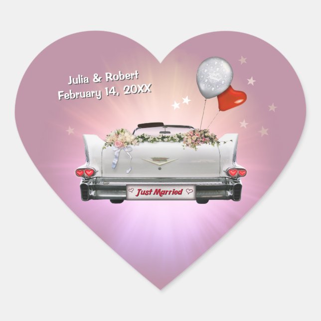 Just married Sticker (Front)