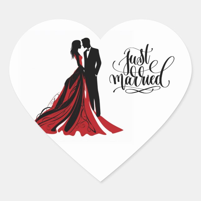 Just Married Sticker (Front)