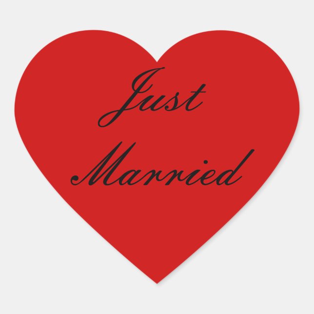 Just Married Stickers (Front)