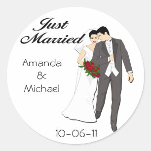 Just Married stickers