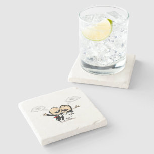 Just married stone coaster