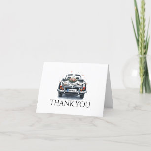 Just Married Thank You Card